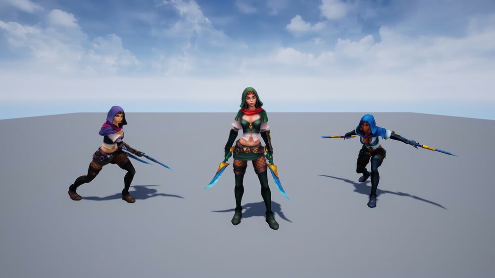 Stylized Fantasy Girls NPC Pack #2 