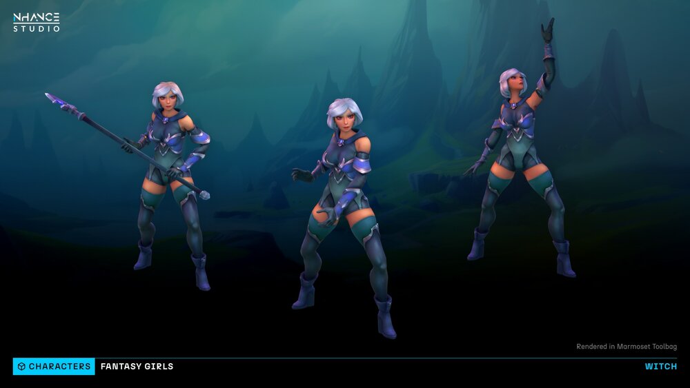 Stylized Fantasy Girls NPC Pack #2 