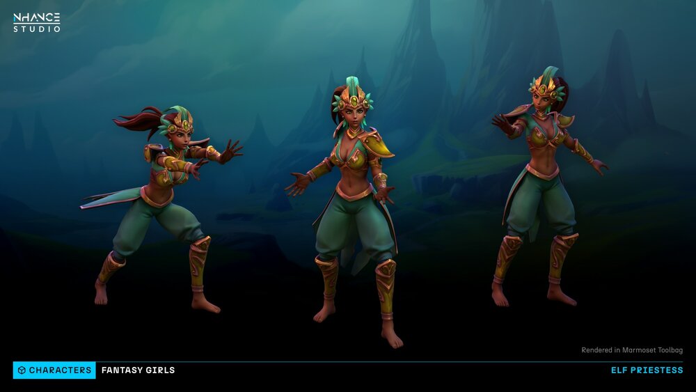 Stylized Fantasy Girls NPC Pack #2 