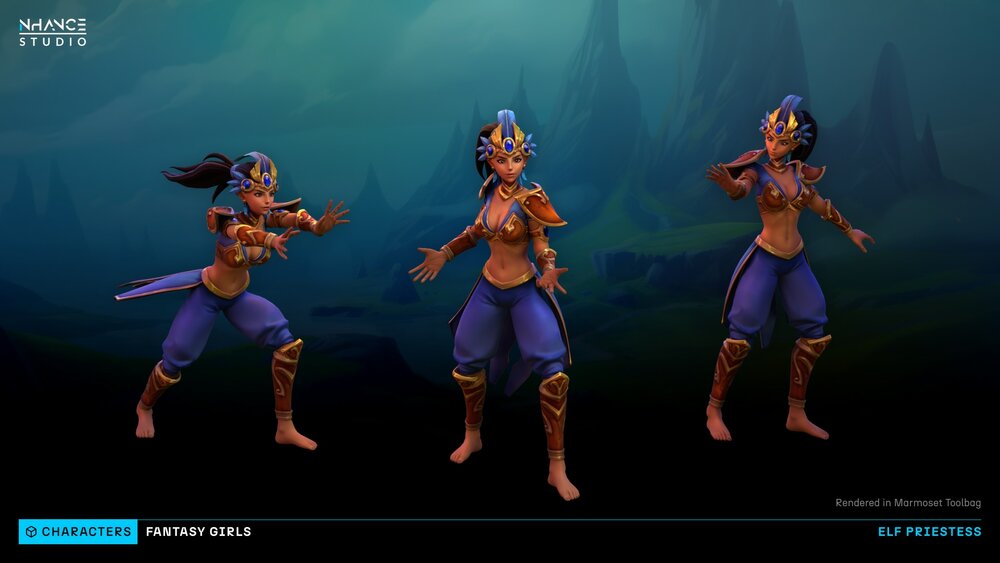 Stylized Fantasy Girls NPC Pack #2 