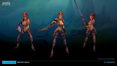 Stylized Fantasy Girls NPC Pack #2 