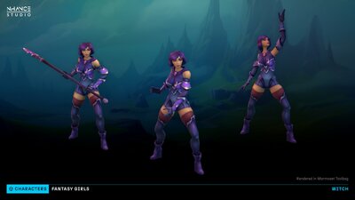 Stylized Fantasy Girls NPC Pack #2 