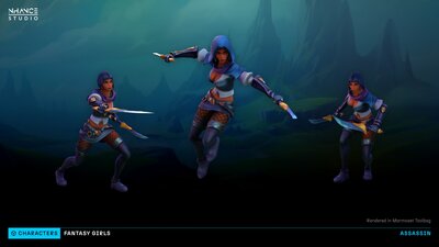 Stylized Fantasy Girls NPC Pack #2 