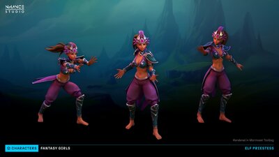 Stylized Fantasy Girls NPC Pack #2 