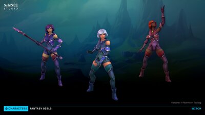 Stylized Fantasy Girls NPC Pack #2 