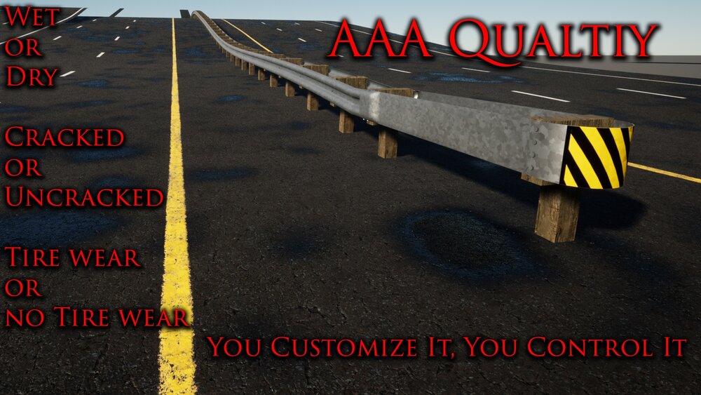 Realistic Customizable Roads 