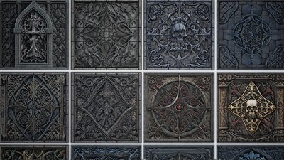 30 Medieval Gothic Materials Pack 02 