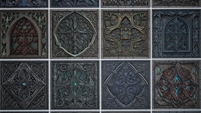 30 Medieval Gothic Materials Pack 02 