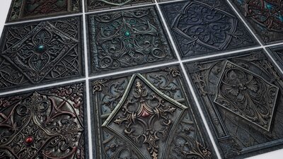 30 Medieval Gothic Materials Pack 02 