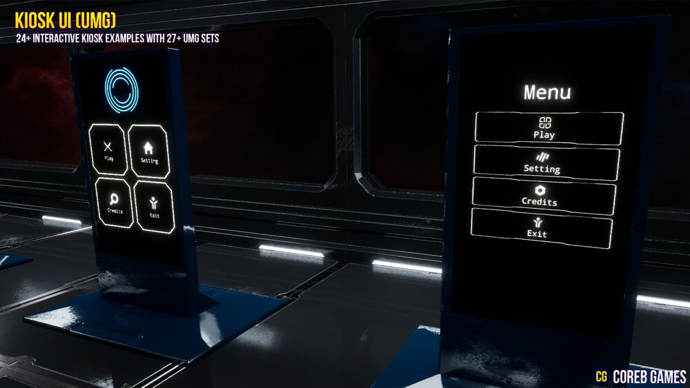 Kiosk UI (UMG) Design Pack 