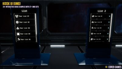 Kiosk UI (UMG) Design Pack 