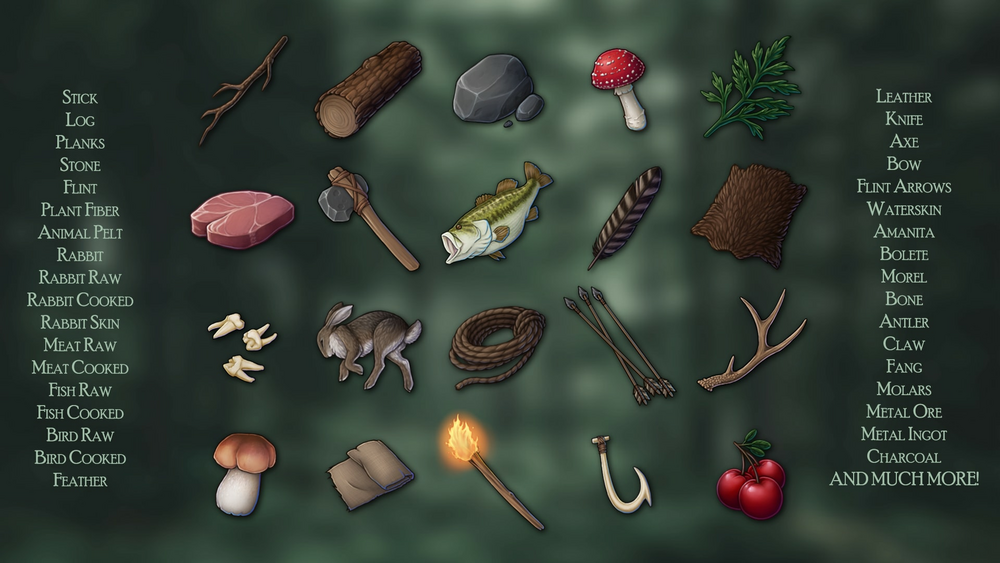 50+ Survival Craft Icons 