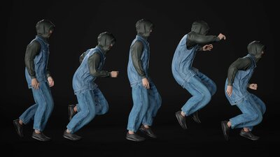 Man - Autumn Outfit 12 - Modular - Rigged 