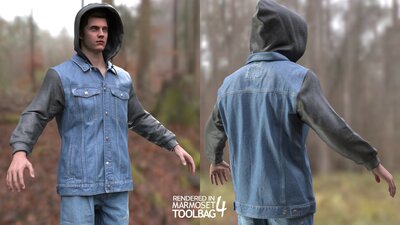 Man - Autumn Outfit 12 - Modular - Rigged 