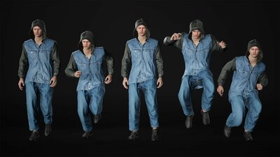 Man - Autumn Outfit 12 - Modular - Rigged 