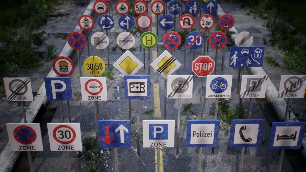 European Street Signs / 170+ Variations 