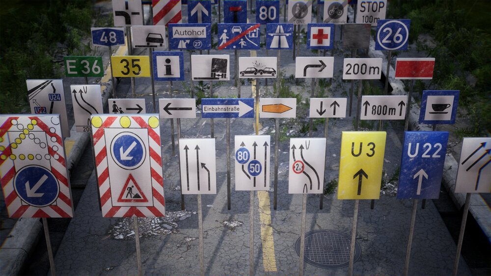 European Street Signs / 170+ Variations 