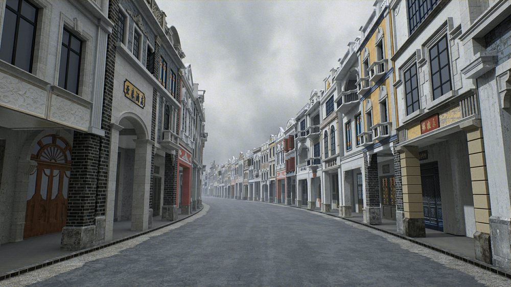 Arcade streets shophouse Building 