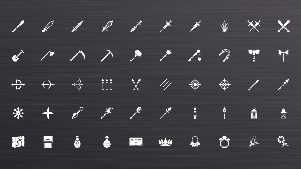 Customisable Icon Pack: Equipment 