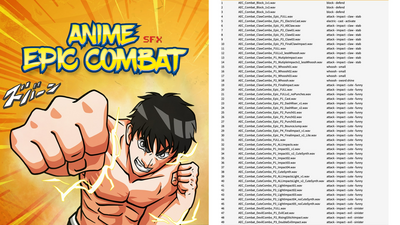 Anime Cinematic Combat Sound Effects Pack