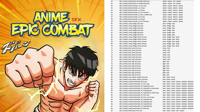 Anime Cinematic Combat Sound Effects Pack 