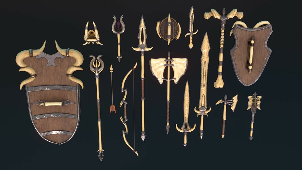 Fantasy Weapon Bone set 