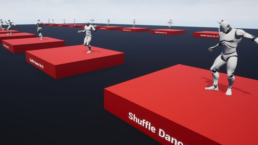 Shuffle Dances MoCap Motions 