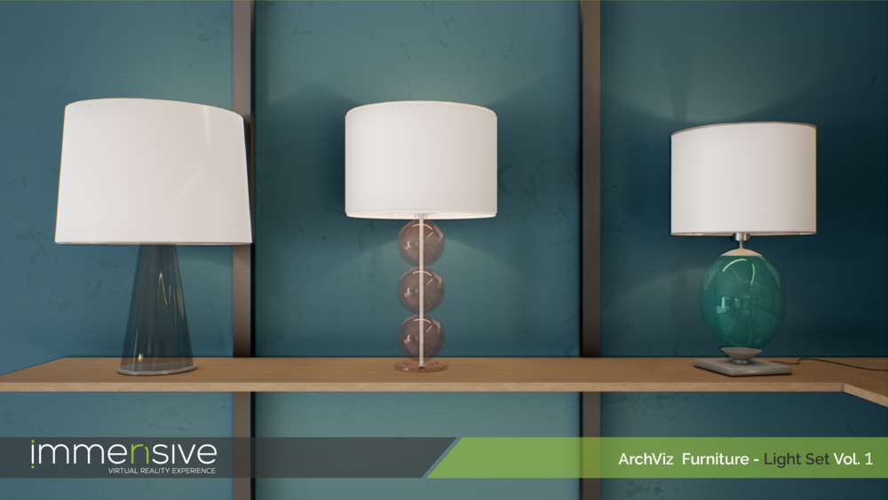 Archviz Furniture - Light Set Vol 1 