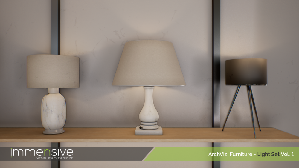 Archviz Furniture - Light Set Vol 1 