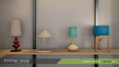 Archviz Furniture - Light Set Vol 1 