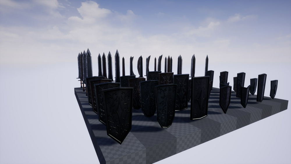 Weapons Swords and Shields 