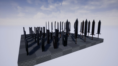 Weapons Swords and Shields 