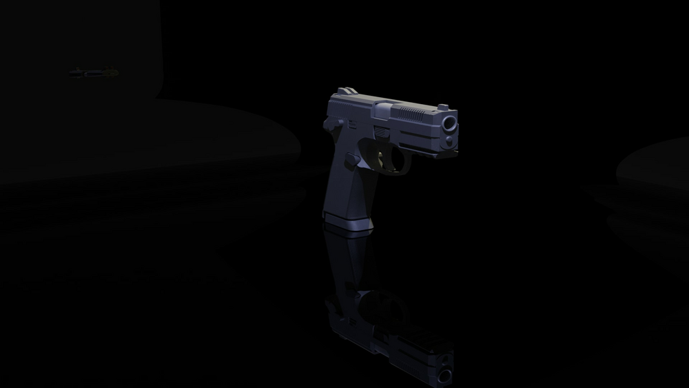 Modern Pistol With Third Person Animations 