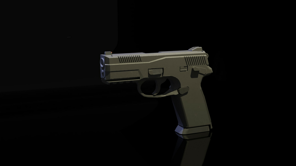 Modern Pistol With Third Person Animations 