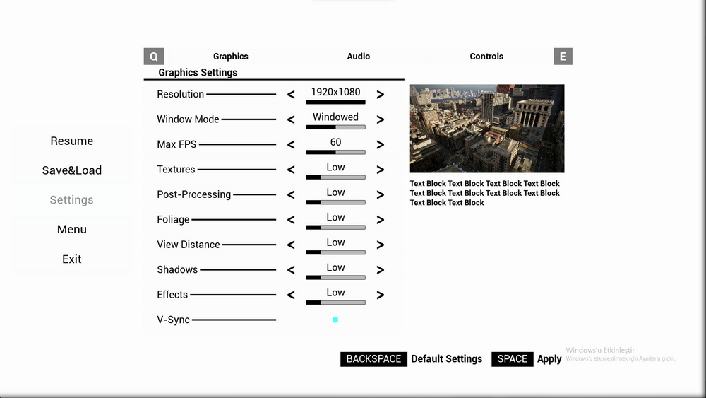 AquaMya Menu System 