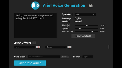 Ariel Voice Generation 