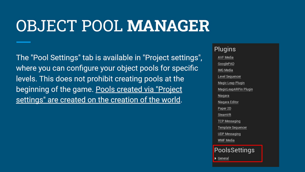 Object Pool Manager Plugin 