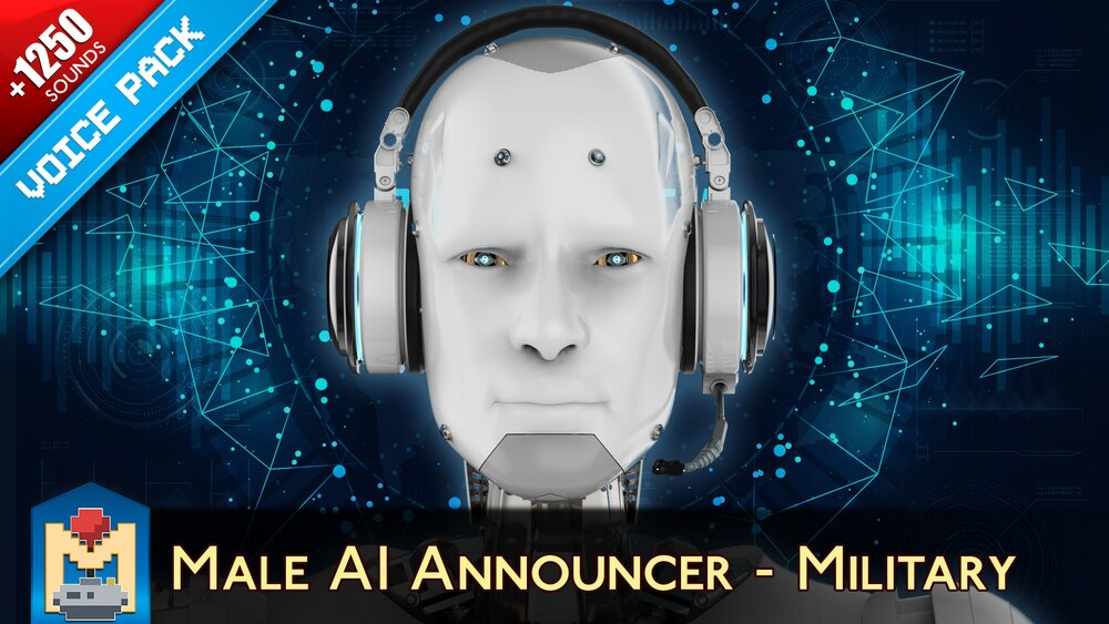 Military AI Male Voice Announcer 