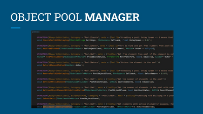 Object Pool Manager Plugin 