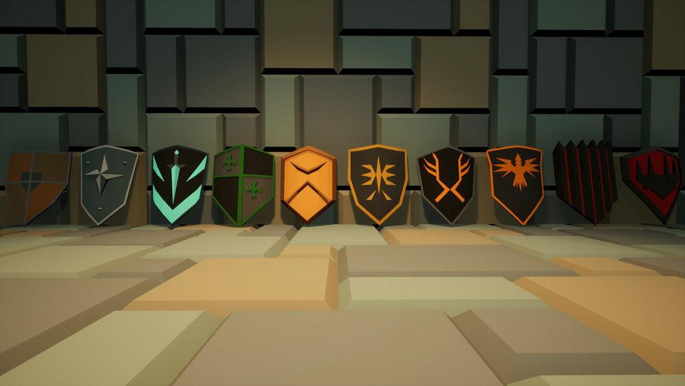 Low Poly - Shields And Weapons 