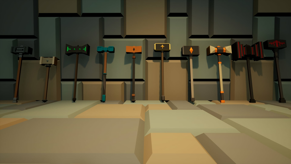 Low Poly - Shields And Weapons 