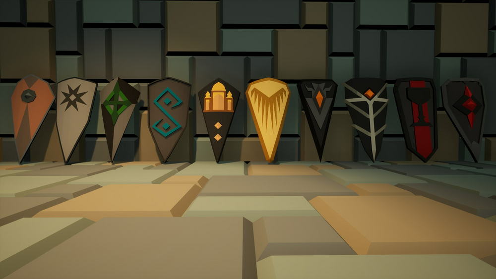 Low Poly - Shields And Weapons 