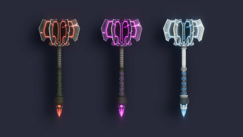 Stylized Maces & Hammers - RPG Weapons 