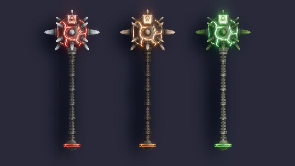 Stylized Maces & Hammers - RPG Weapons 