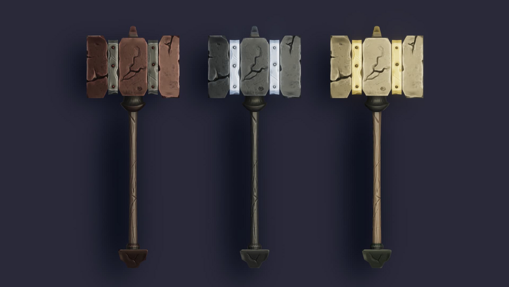 Stylized Maces & Hammers - RPG Weapons 