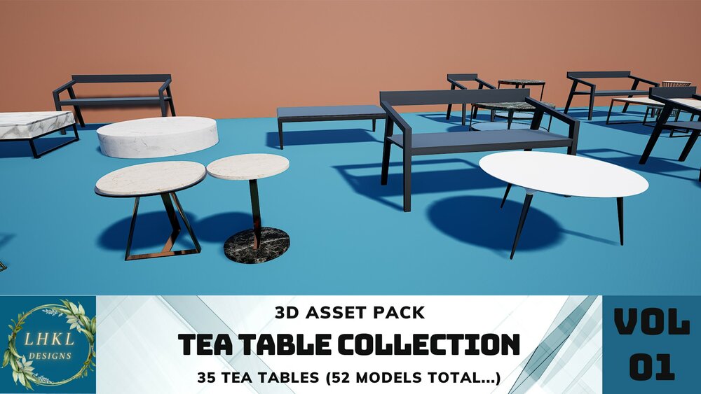 Tea Tables Pack 1 