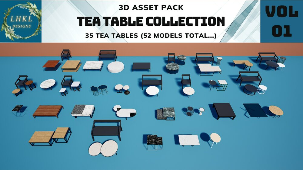 Tea Tables Pack 1 