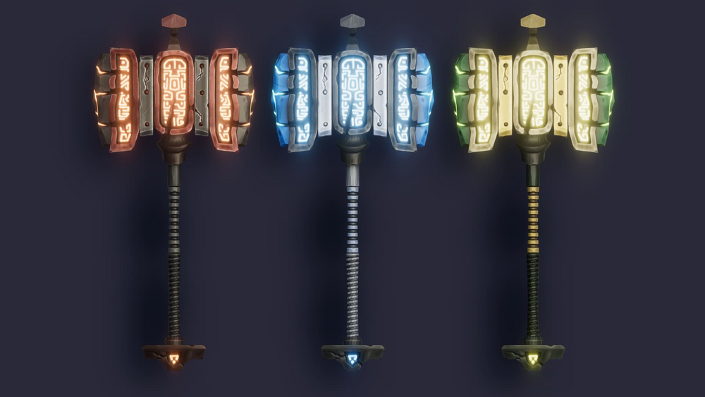 Stylized Maces & Hammers - RPG Weapons 