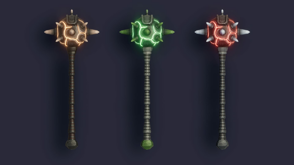 Stylized Maces & Hammers - RPG Weapons 