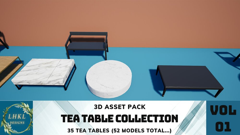 Tea Tables Pack 1 